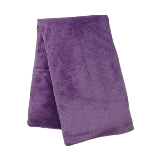 Reusable Microwavable Heat Pillow with polar Fleece Cover wheat bag heat pack