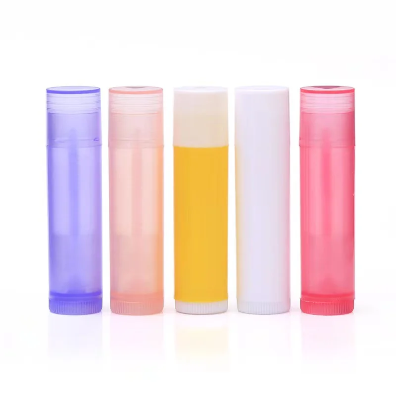 Wholesale Empty Plastic 5g Clear Mini Lip Balm Lipstick Tube lip stick tubes
