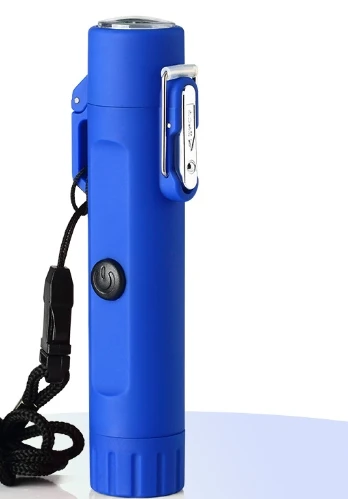 Outdoor Waterproof Emergency Light With Illuminated Dual Arc Charging Lighter