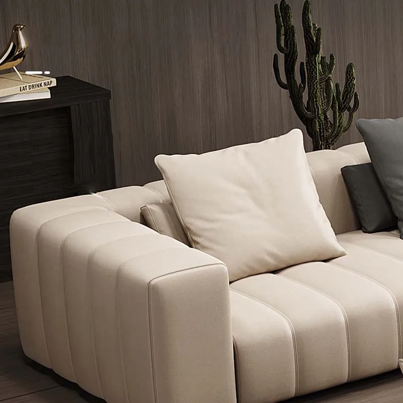 Italian Style Sofa Set Living Room Furniture L Shape Piano Creative Shape Living Room Sectional Leathaire Sofa