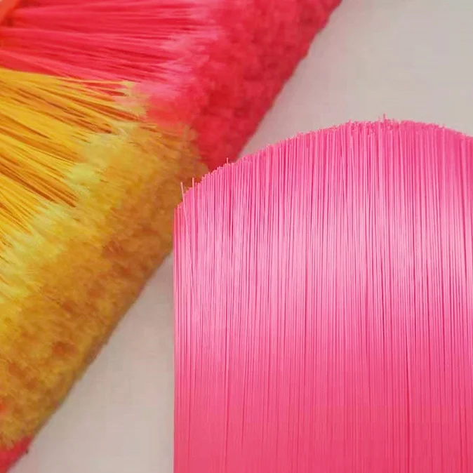 Top quality low price PET bristle monofilament brush material plastic broom bristles