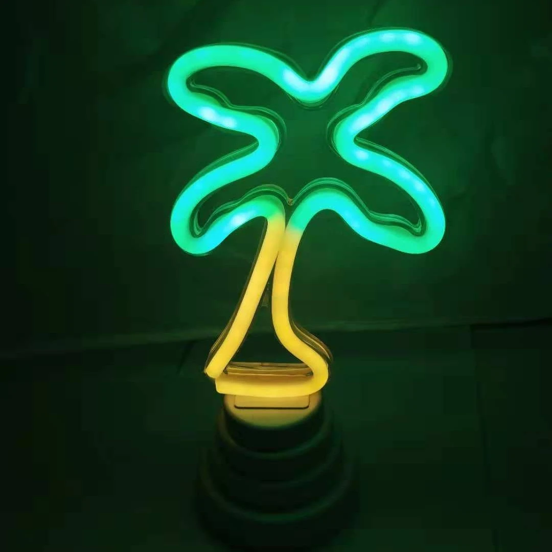 Hot Sale Decorative Night Light Battery Operated Neon Decoration LED Desktop Lamp