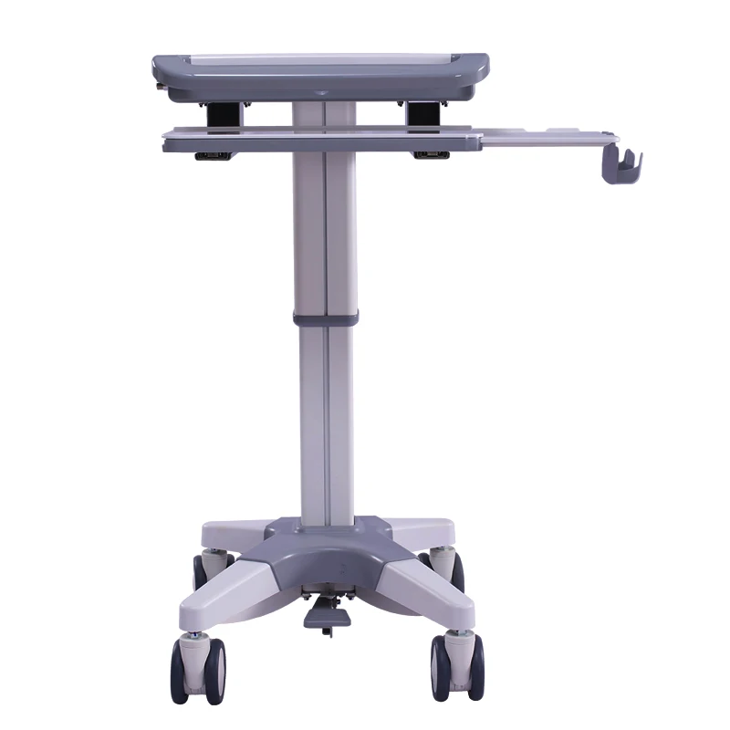 Factory price high quality ABS plastic workstation medical laptop trolley