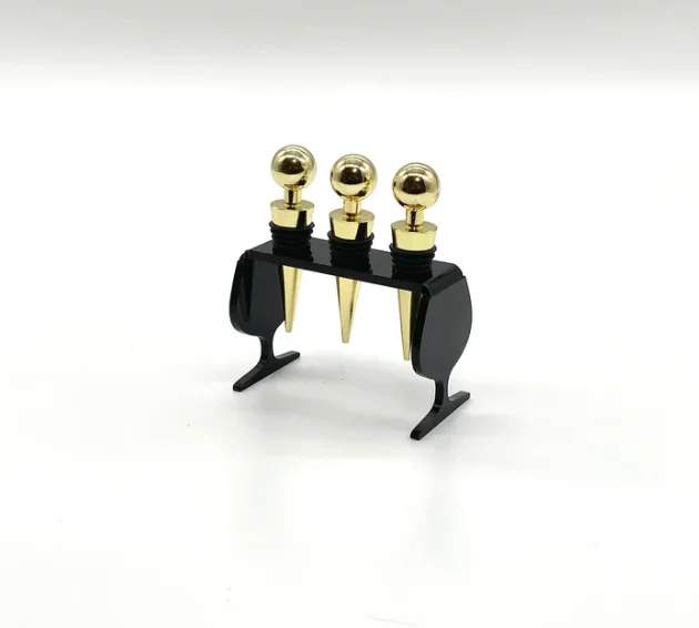 Custom practical acrylic Wine Bottle Stopper holder-Simple Preservation acrylic wine bottle stopper holder (For Parties)