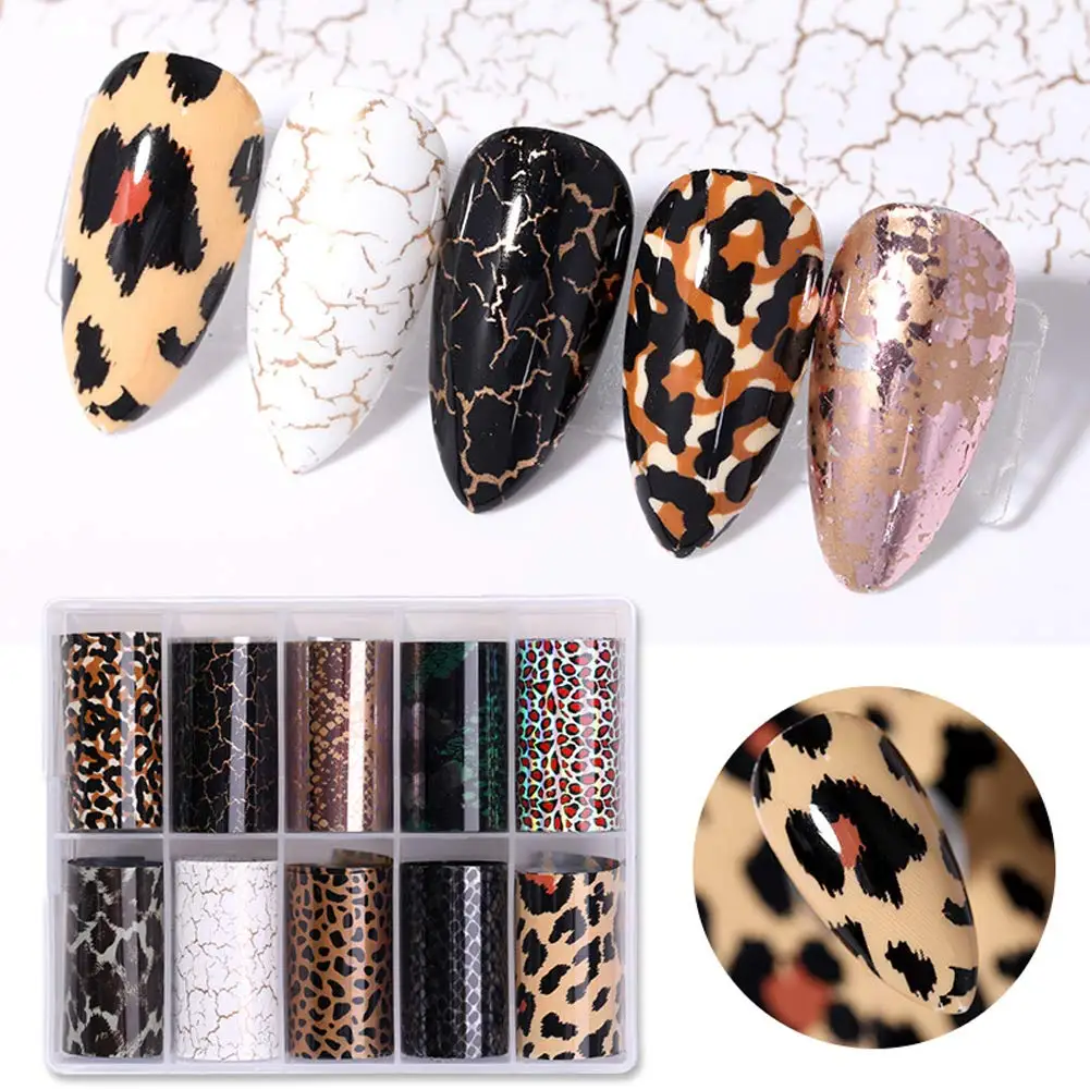 
2021 Amovol 3D Decals Luxury Design Nail Foil Art Nail Stickers Decals for Women and Girls 