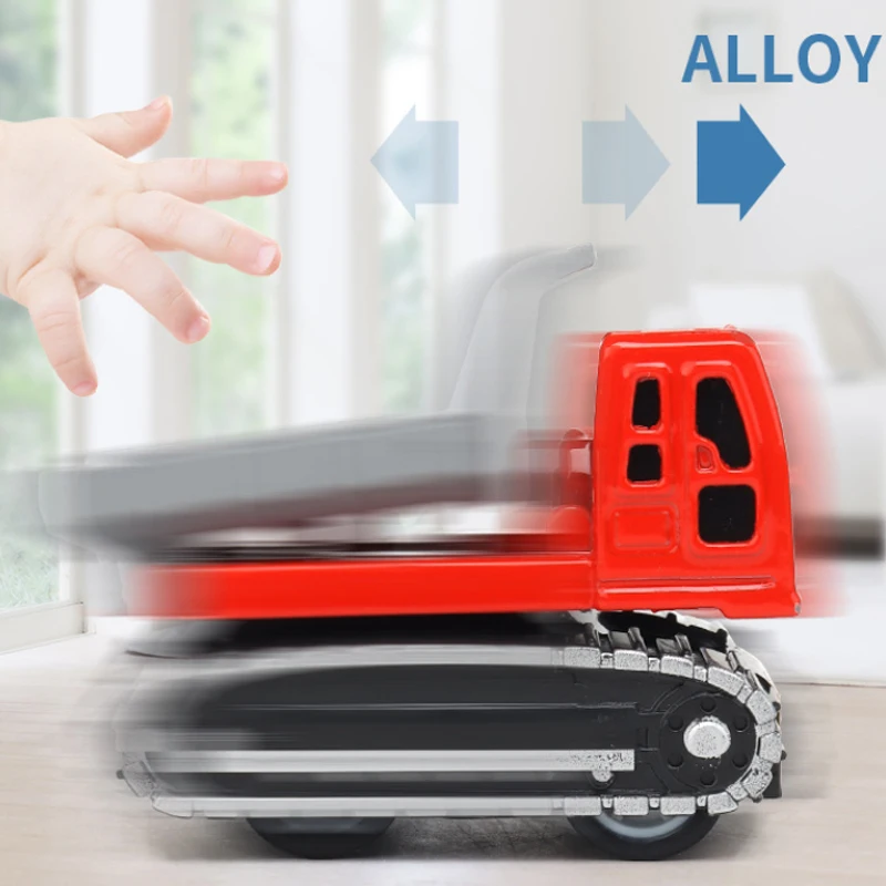 Children 1/64 Mini Friction Alloy Toy Car Metal Fire Engine Engineering Vehicle Toy Friction Alloy Toy Car