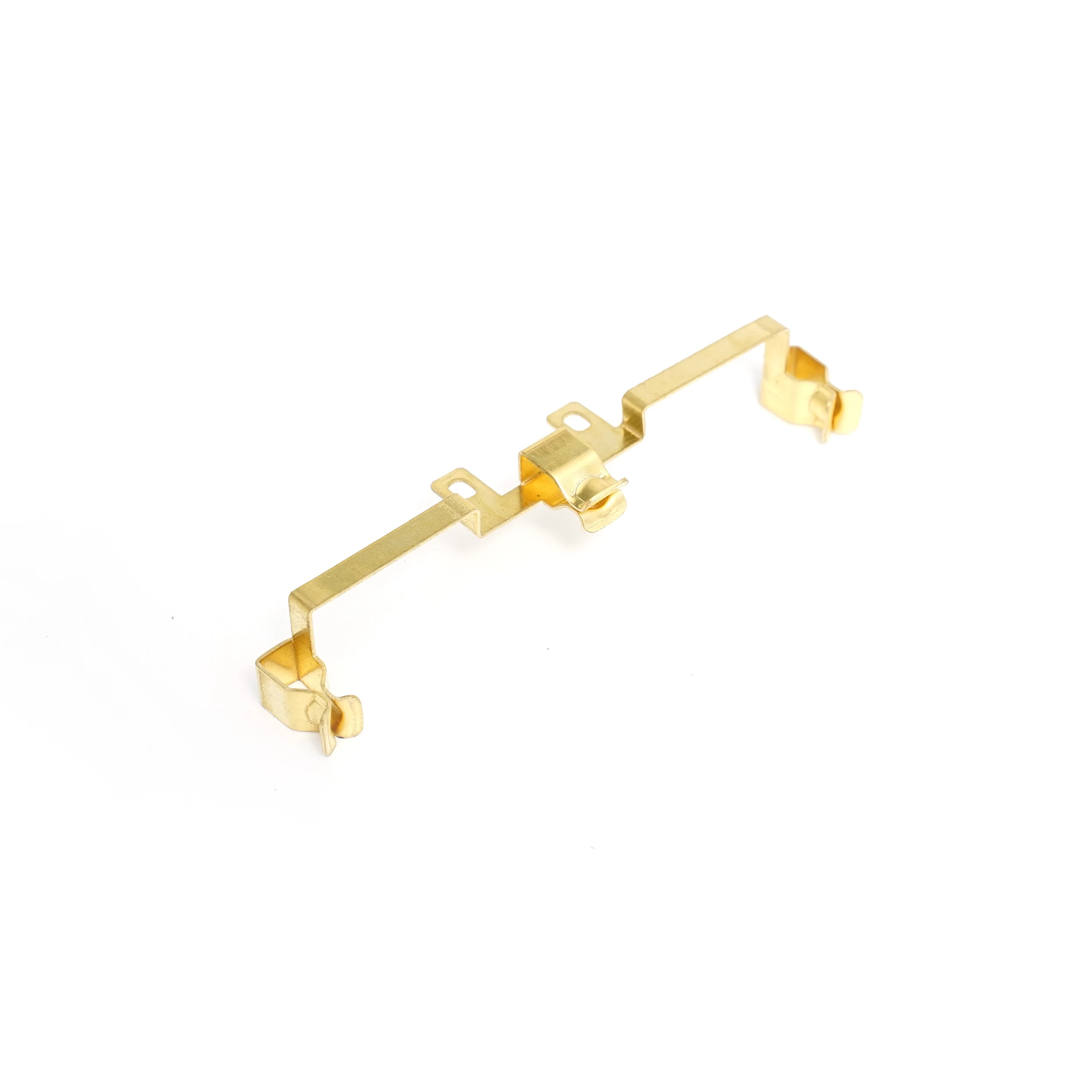 Custom socket electrical component metal brass stamping parts spring contacts beryllium copper terminal