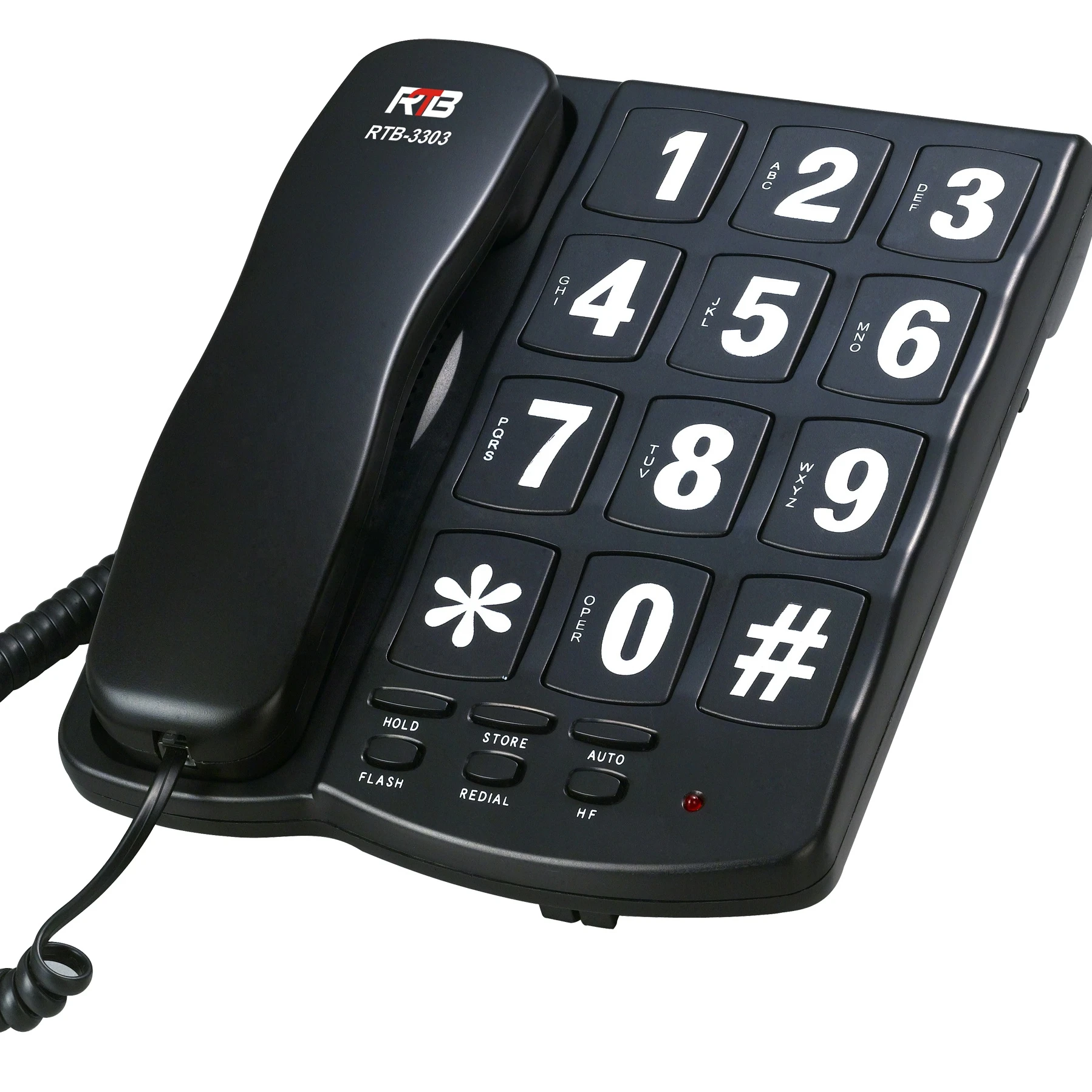 Hot Sale  Antique Big Button Corded Phone Landline Phone For Elder Emergency Call Corded