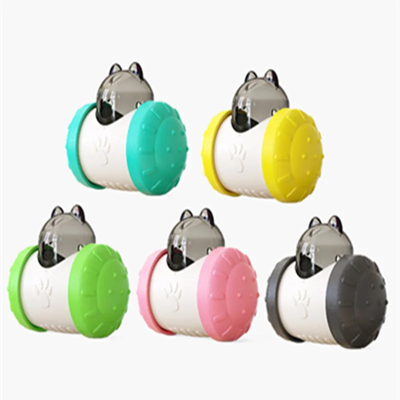 Spring Tumbler Slow Food Ball Interactive Cat Toys  puzzle dog toy dog toy funny  interactive food  running ball