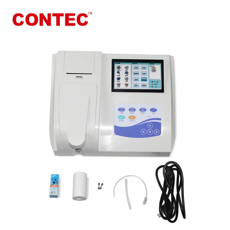 CONTEC BC300 Veterinary Semi-auto Biochemistry Analyzer blood Blood glucose analysis Biochemistry