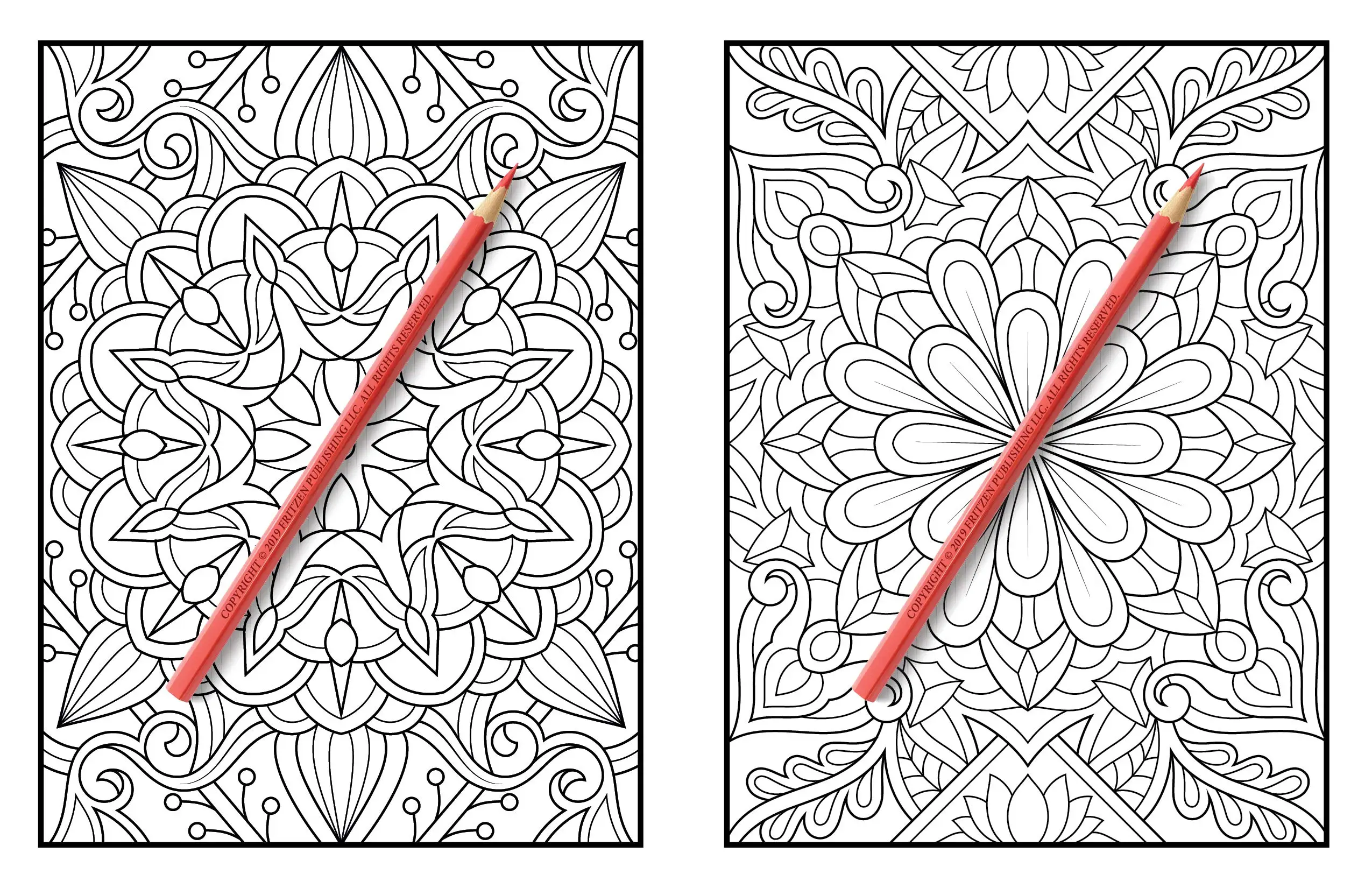 
Hot Sale Custom Coloring Book Set Printing Fun Relaxing Coloring Book for Adult 