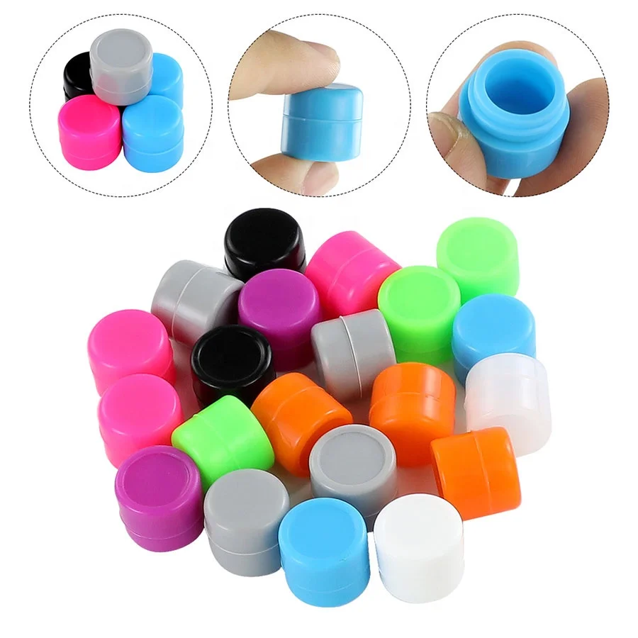 Мини небольшой размер 1 мл Коробка дешевая банка высшего качества силиконовый контейнер оптом Китай завод