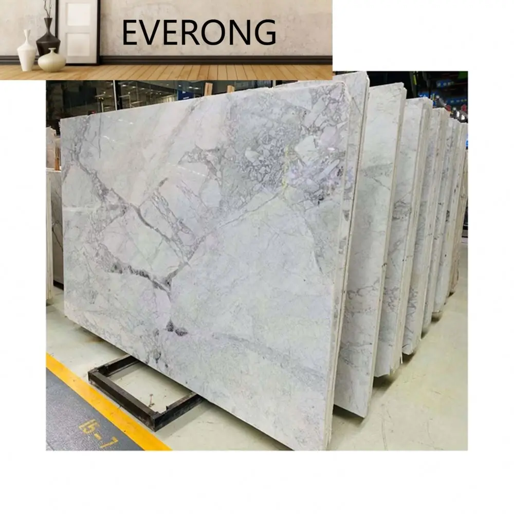 factory price natural siena white marble slab