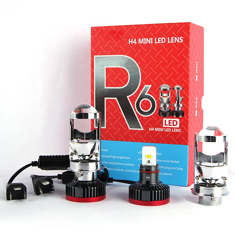 R6 projector Y7 led light for car Y8 H4 led headlight bulb lens motorcycle accessories led headlight h4 car led lights
