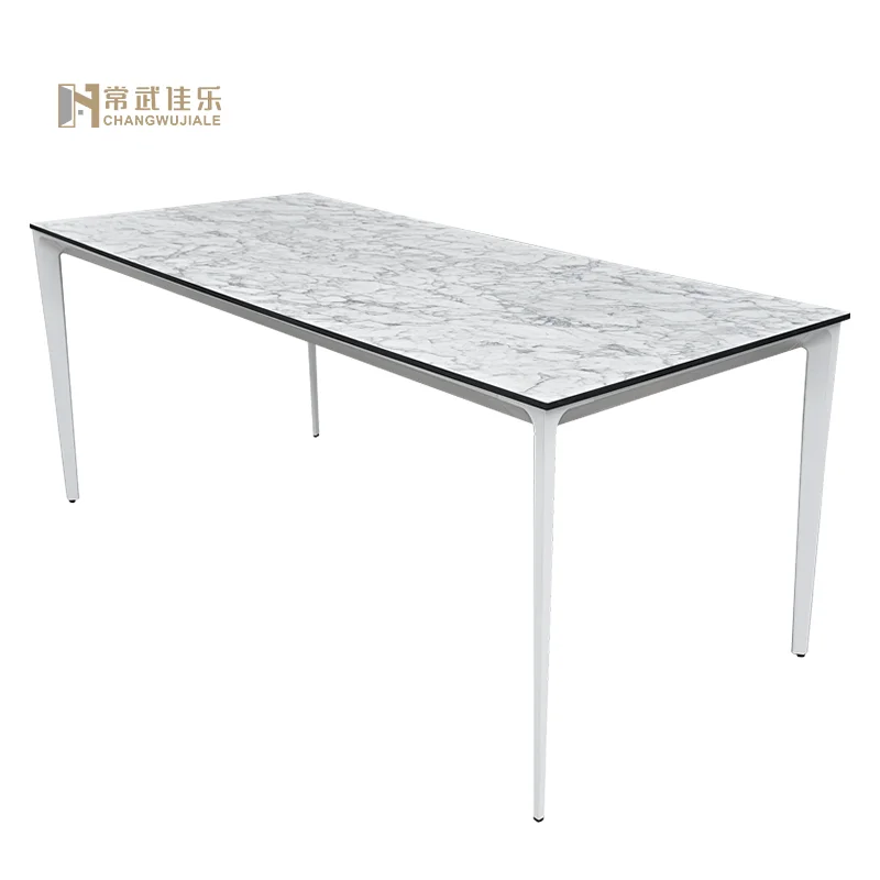 Hua jiale Good Quality And Price Of high pressure laminated melamine board interior conference table hpl dining tables