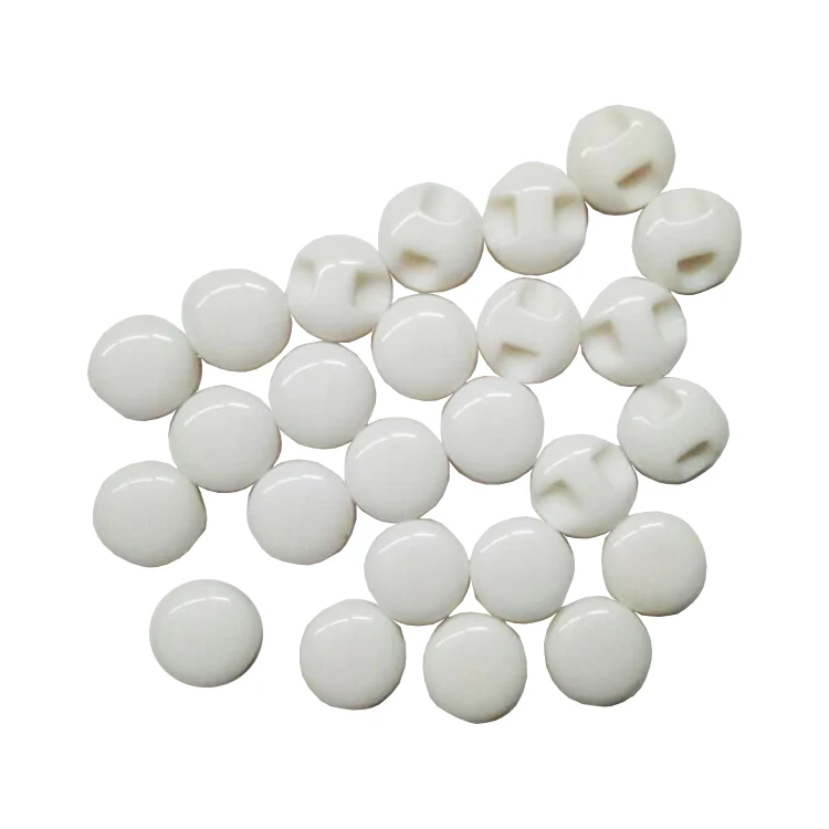 Модные DIY 11 мм 2 отверстия пластиковые швейные пуговицы белый мел Кнопка заднее отверстие