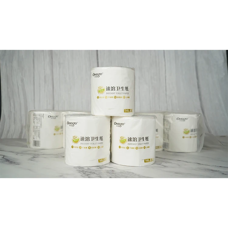 Wholesale Cheap Luxury Custom Brand Virgin Pulp Printed Hemp Bathroom 2/3 Ply Tissue Roll Bamboo Toilet Paper