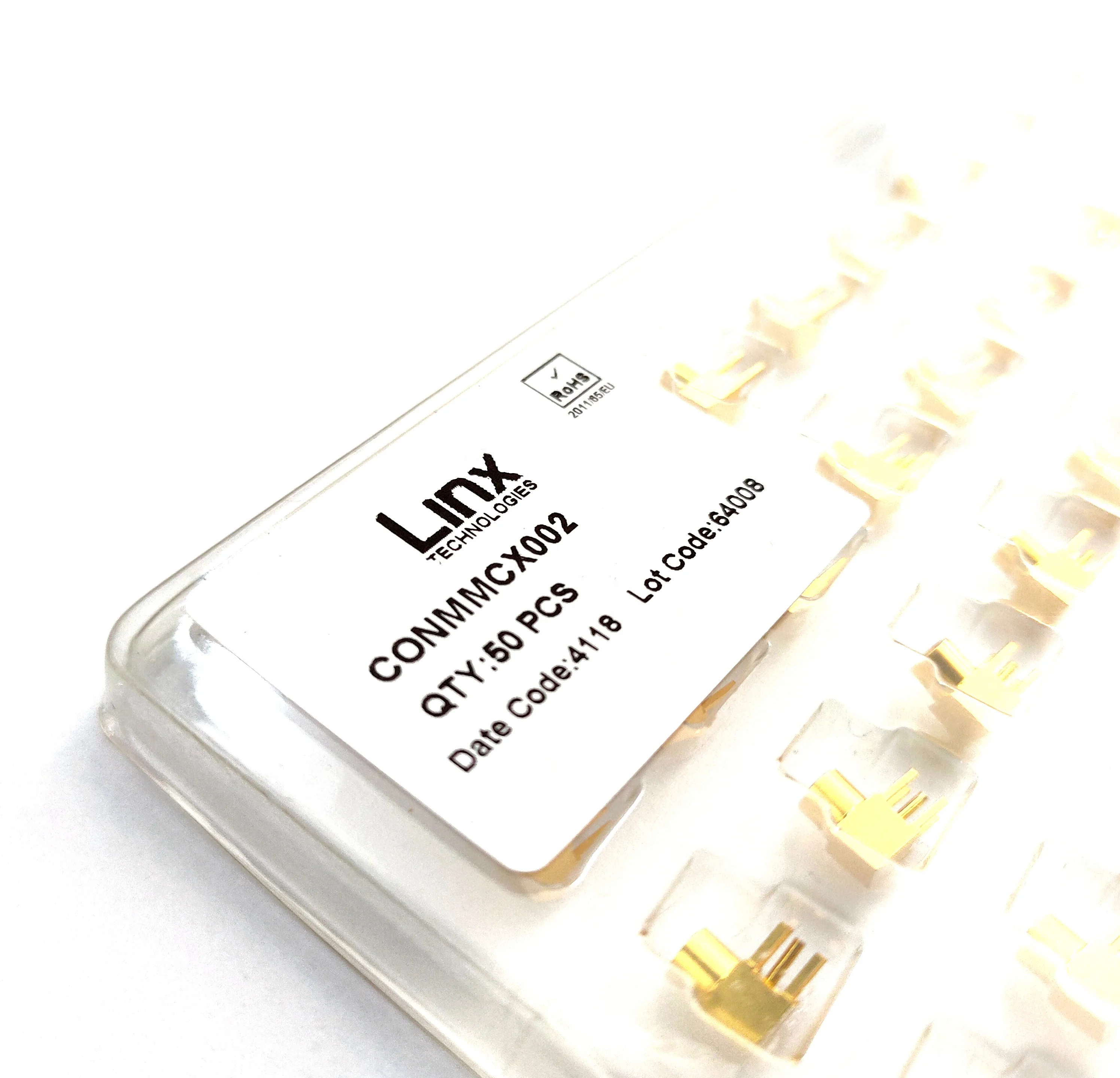 Electronic Components CONMMCX002 with R/A 50OHM for MMCX Coaxial Connector