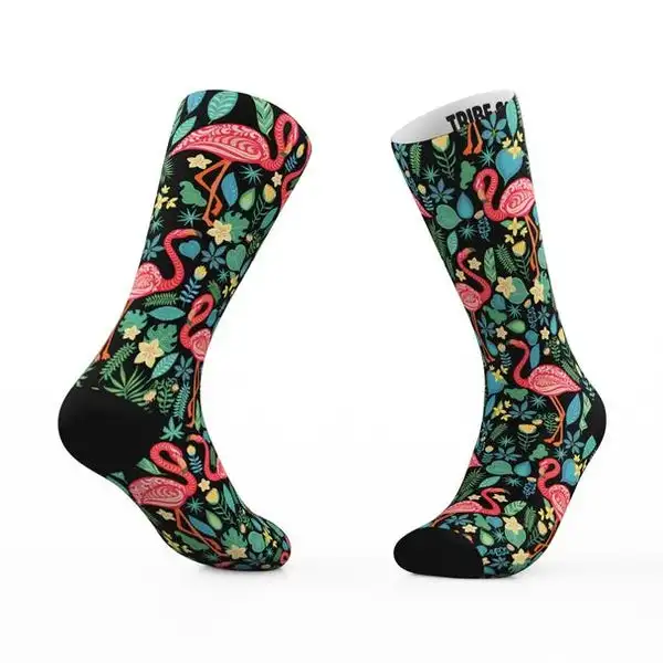 Custom Logo Sublimation 3D Printed Blank Socks Digital Printing Design Your Own Socks