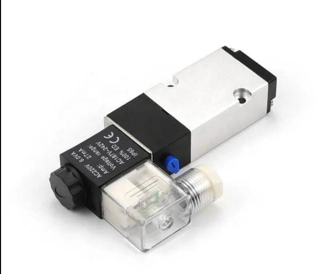 1/8 1/4  3/8 1/2 One/Two coil 5 port 3 way 4M310 4M110 4M410 4v210-08B 24V 5v dc Namur solenoid air valve