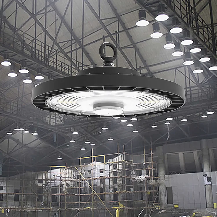 factory  85W 100w 150w 200w  commercial industrial DIP dimmable hi bay indoor warehouse Highbay  fixture ufo led high bay lights