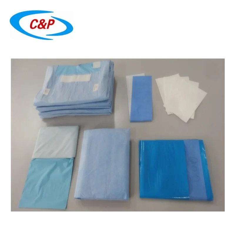 Одноразовая Обычная ортопедическая хирургическая драпировочная упаковка с сертификацией CE ISO13485
