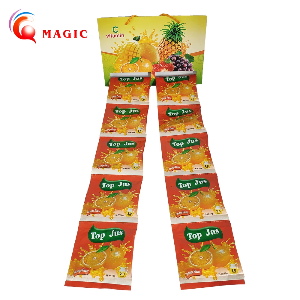 Топ JUS 10 г растворимый порошок для 2-литрового порошка с искусственным ароматом