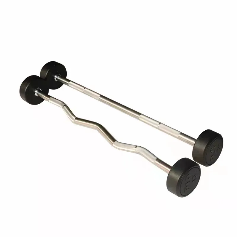 CHANGNORE High Quality Fitness Customized Lbs Straight/Curl Weight Lifting Barbell Bar For Bodybuilding