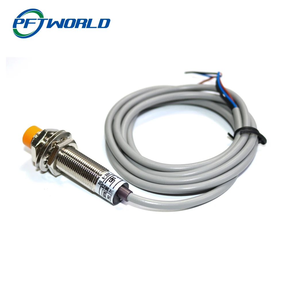 Металлический датчик M12 индуктивный Бесконтактный переключатель с нормально открытым тройным проводом NPN 2 мм 4