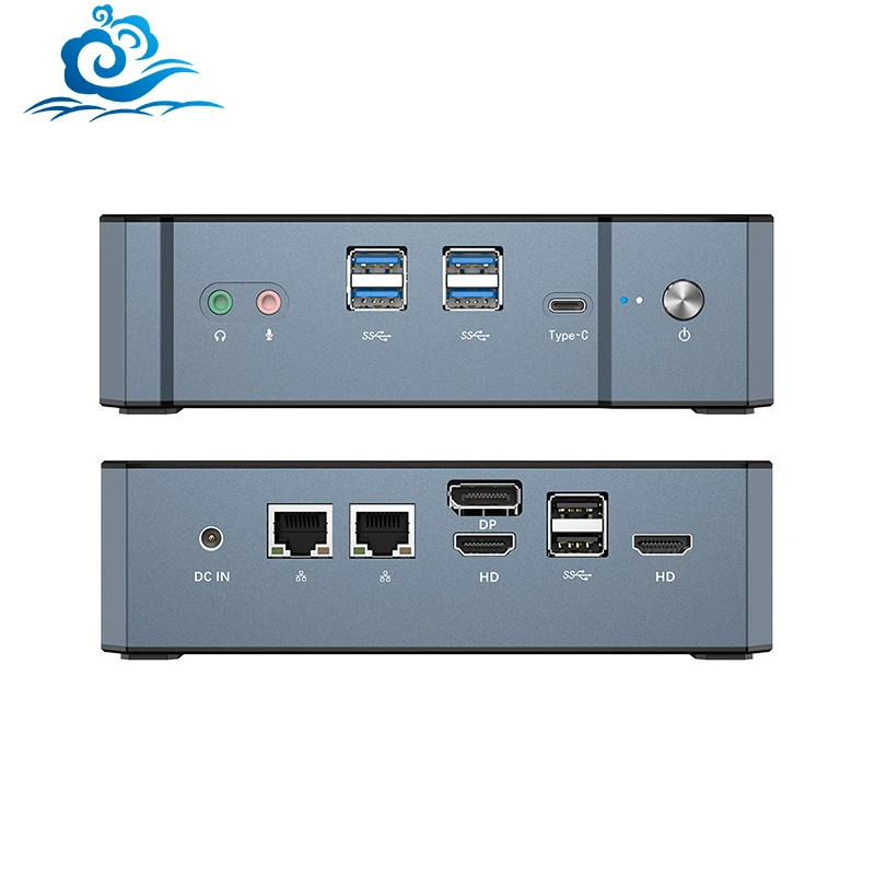 HelorPC Intel 13th Gen Core i5 i7 1360P DDR5 HD-MI VGA  M.2 SSD HTPC Portable Desktop Micro Computer Mini PC