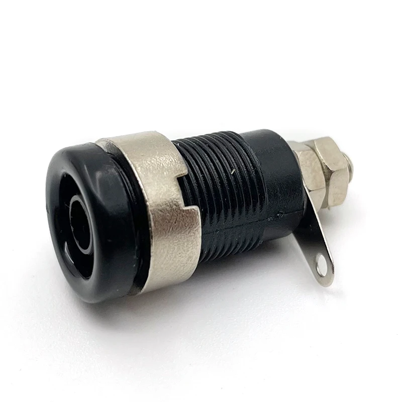Nickel Plated High Voltage Terminal Safety Protection Binding Post Nut Terminal Blocks 4mm Banana Plug