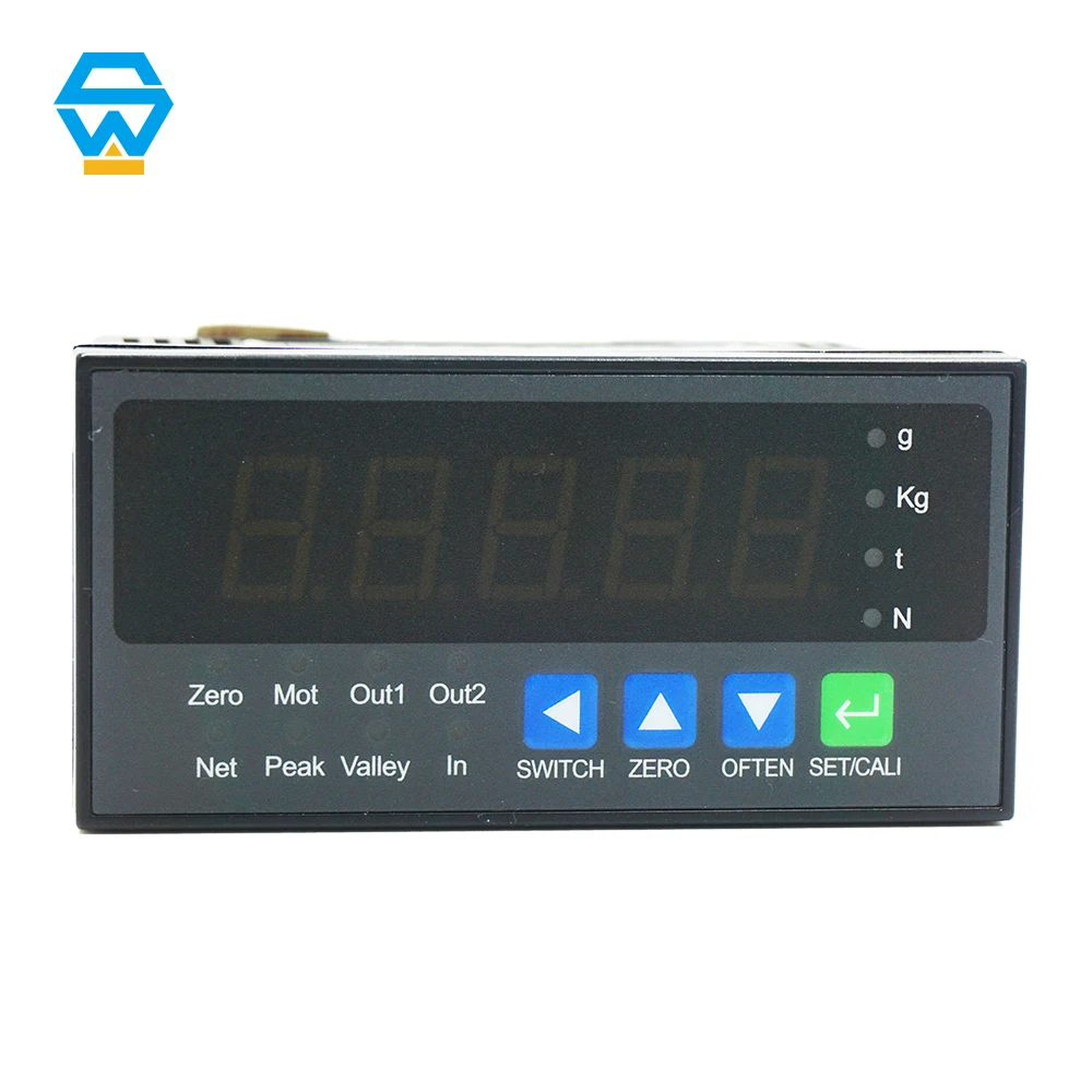 Factory weighing controller Alarm display device load cell indicator with RS485+transistor output