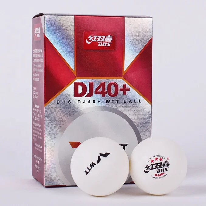 Белые мячи для настольного тенниса DHS 2021 WTT DJ40 + ITTF 3