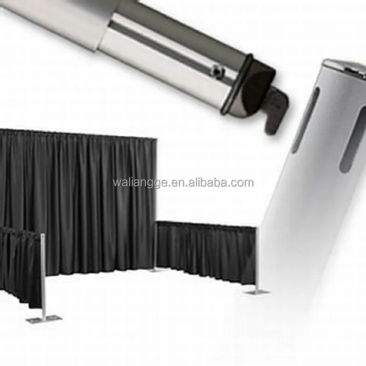 Trade show booth backdrop aluminum pipe and drape stand for exhibition curtain