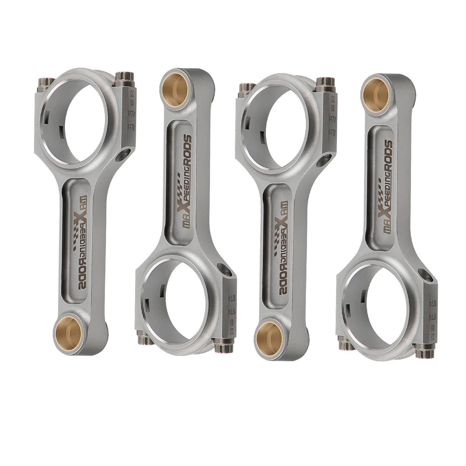 maXpeedingrods 4x I-Beam Forged Connecting Rods Con rods For Honda Civic CRX D16 D Series 137mm