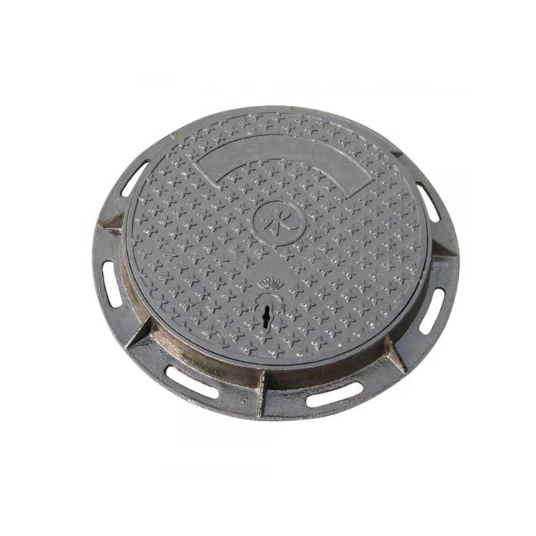 Hot Selling EN124 D400 Standard Customized Round Cast Iron Manhole Cover With Frame