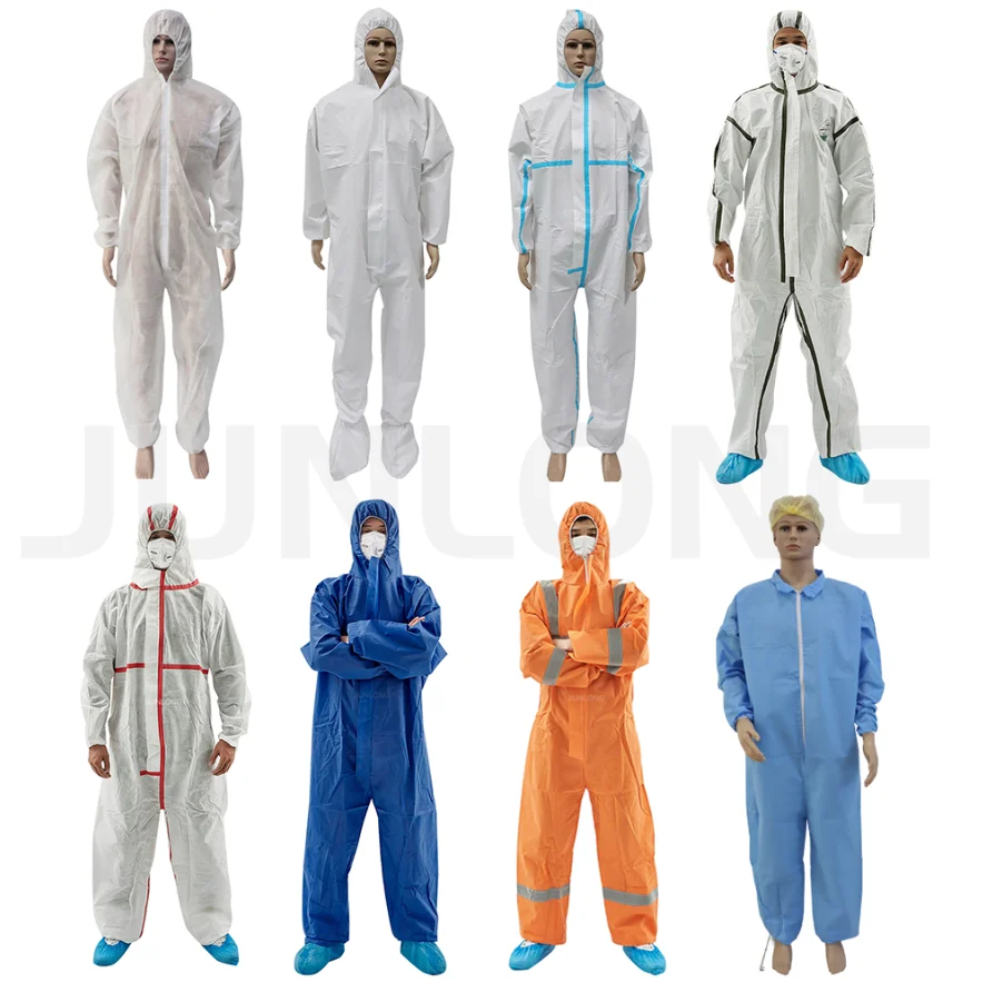 Cheap Price Waterproof Anti-static Disposable Hazmat Body Suits Disposable Coveralls for Spraying