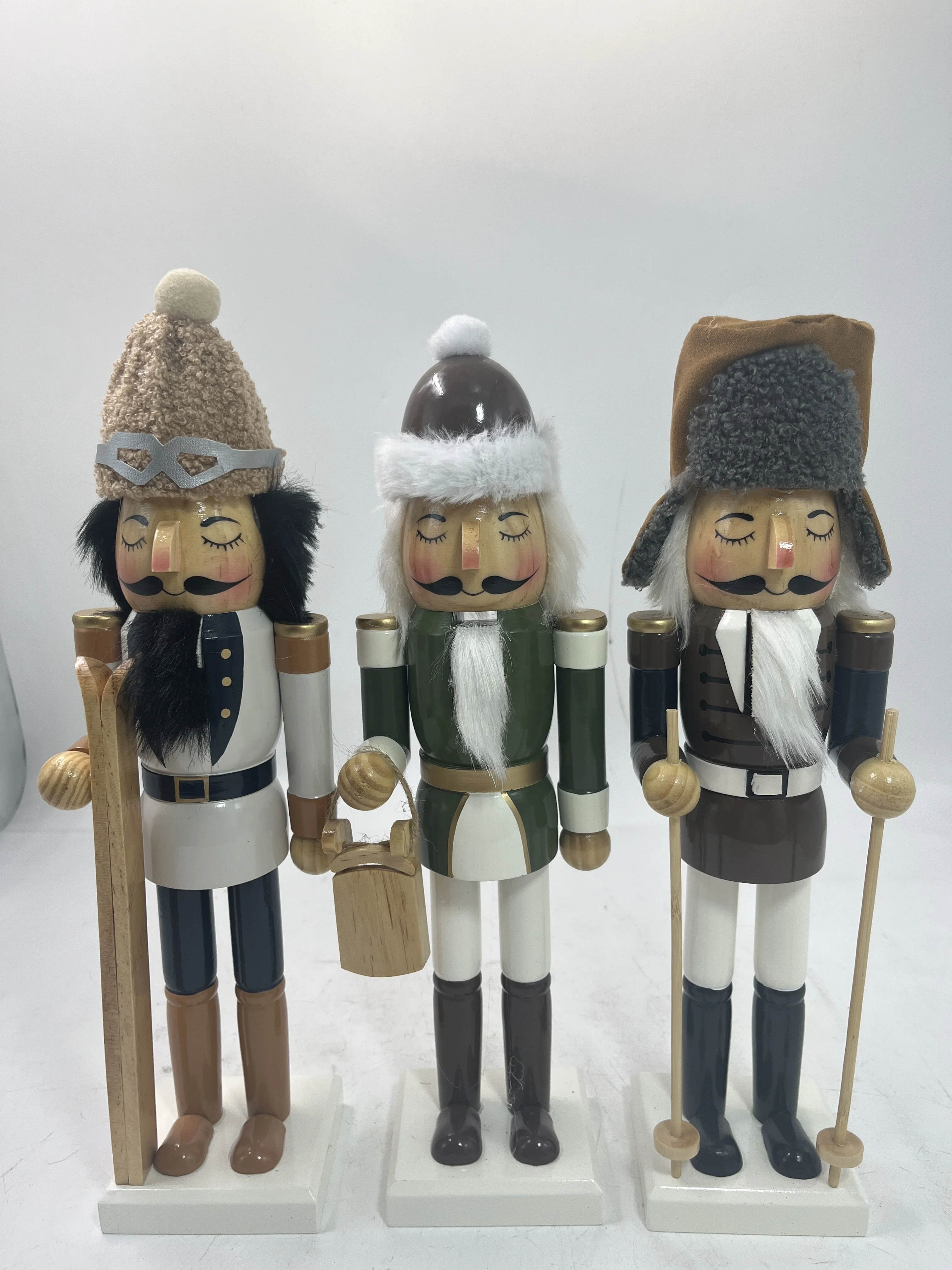 Wooden Puppets King Soldier Nutcracker Christmas decoration figure