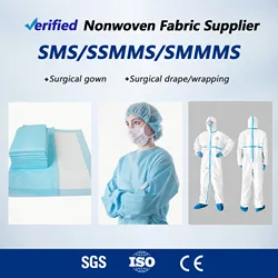 SMS Spunbond Meltblown Spunbod laminated nonwoven fabric