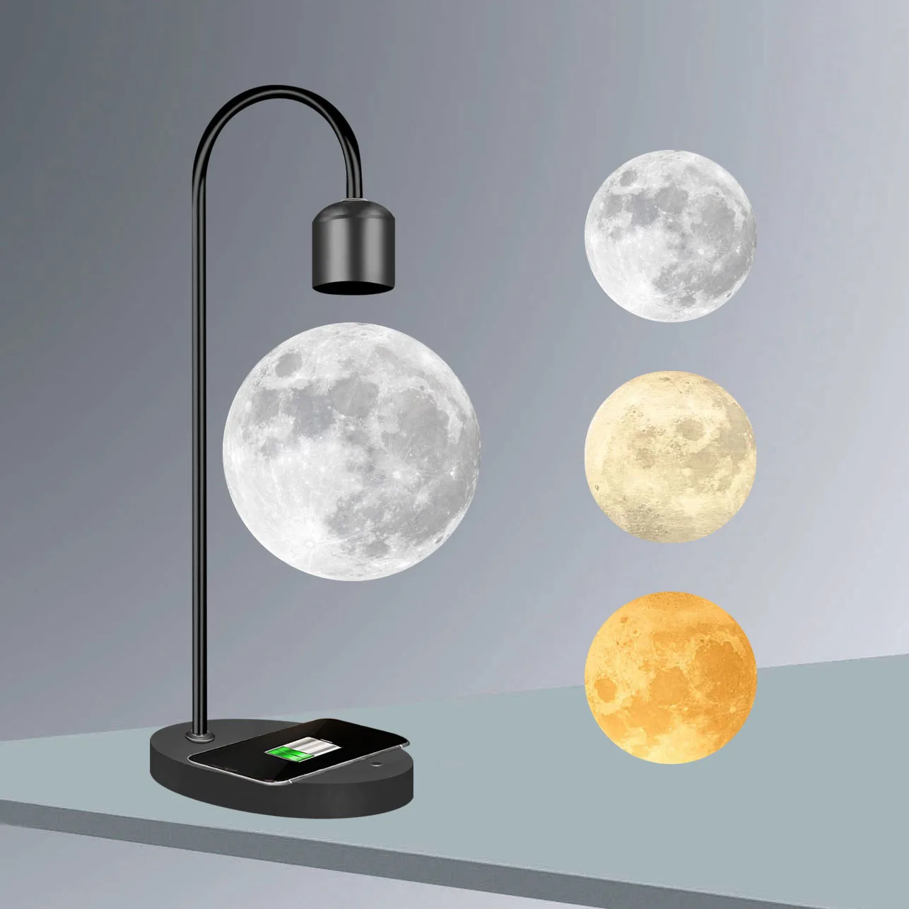 Gleagle anti gravity lampe lune 3D lights switchable dimmable led floating magnetic levitation moon lamp