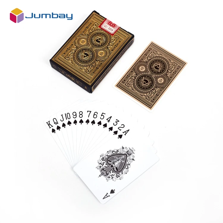 Professional Personal Customization Custom Ad Playing Card German Black Core Poker Card German Paper Poker Cards