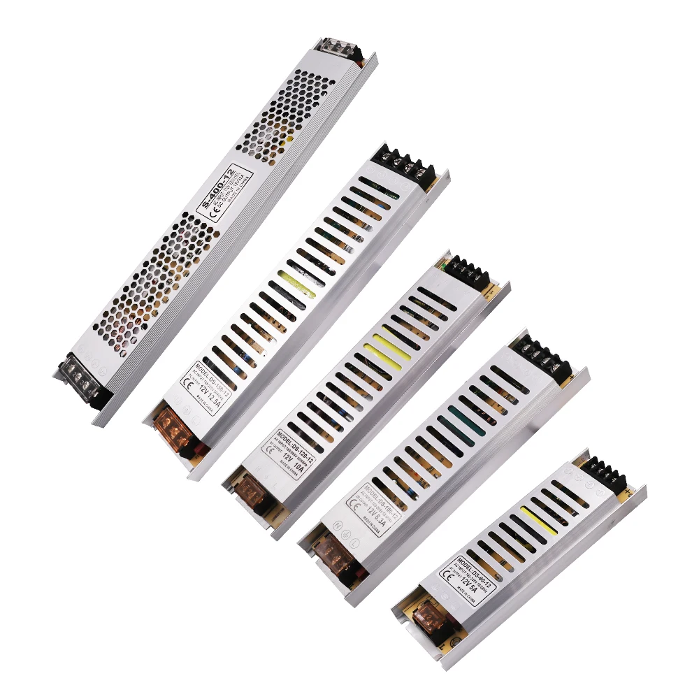 Voltage Converter Transformers AC 180-260V to 12V 24V Power Supply 60W 100W 120W 150W 200W 300W 400W LED Driver for LED Strips