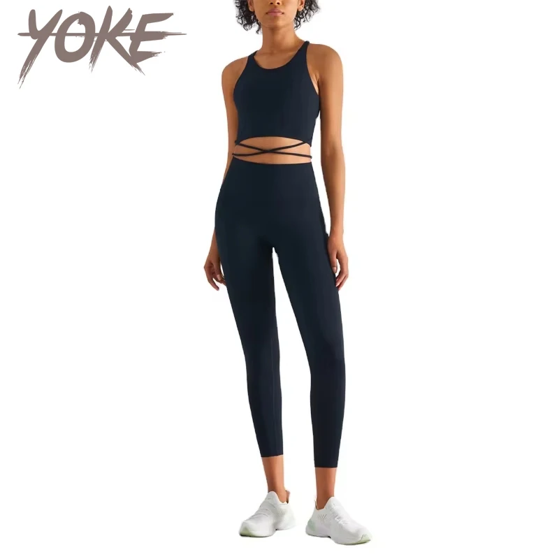 Yoke 2024 Women Gym Fitness Sets Activewear High Waist Leggings Yoga Wear Seamless Workout Yoga Set