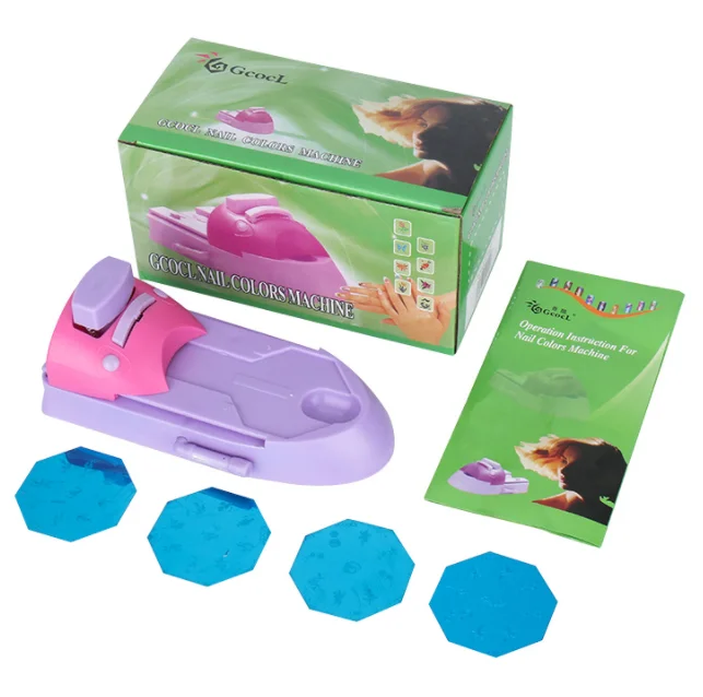 New style Manicure Machine Stamp Set Pattern Plates Scraper Free Gift 6pcs Metal DIY Press on Nails Nail Art Printer Printing Pl