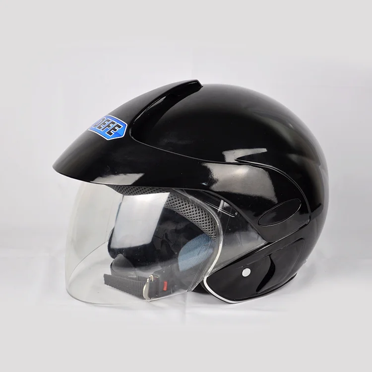 DEFE Ярко-белый нано мотоцикл электрический скутер велосипед полуоткрытое лицо шлем Ретро винтажный 54-60 см Cafe Racer Helmet