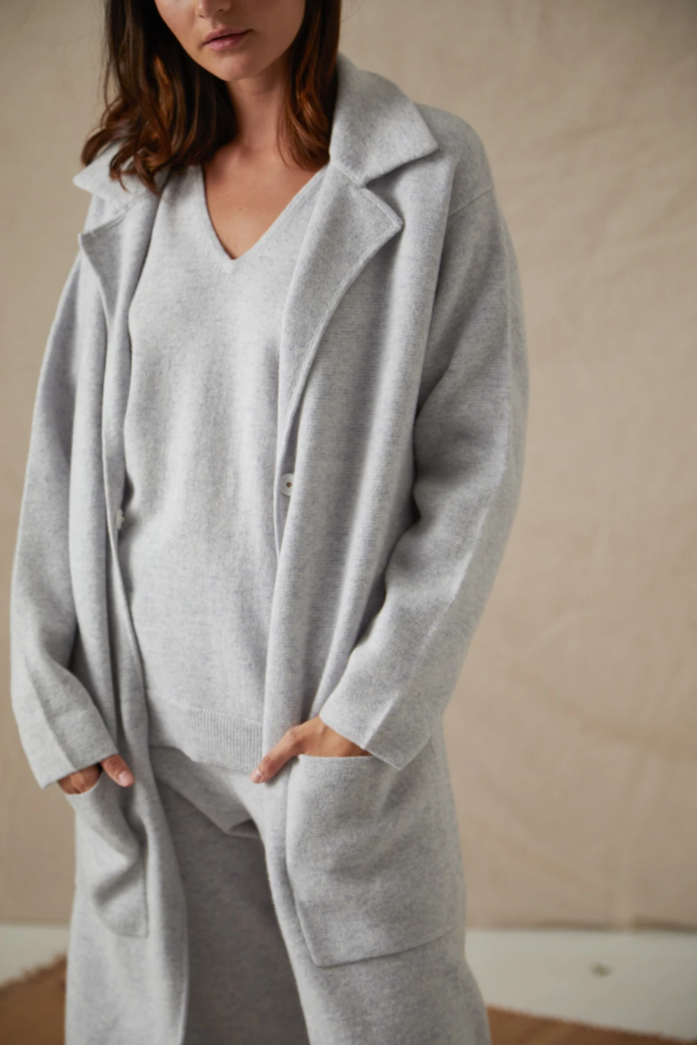 OEKO New Style Cashmere Long Cardigan Womens Sweaters Female Sweater Knitted for Women