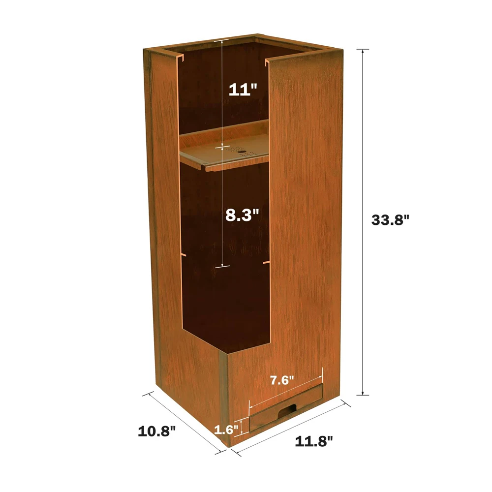 Europe Fashion With Trellies Corten Steel Metal Garden Carrier Pallets Container Bracket Planter Box Flower Pot Manufacturer