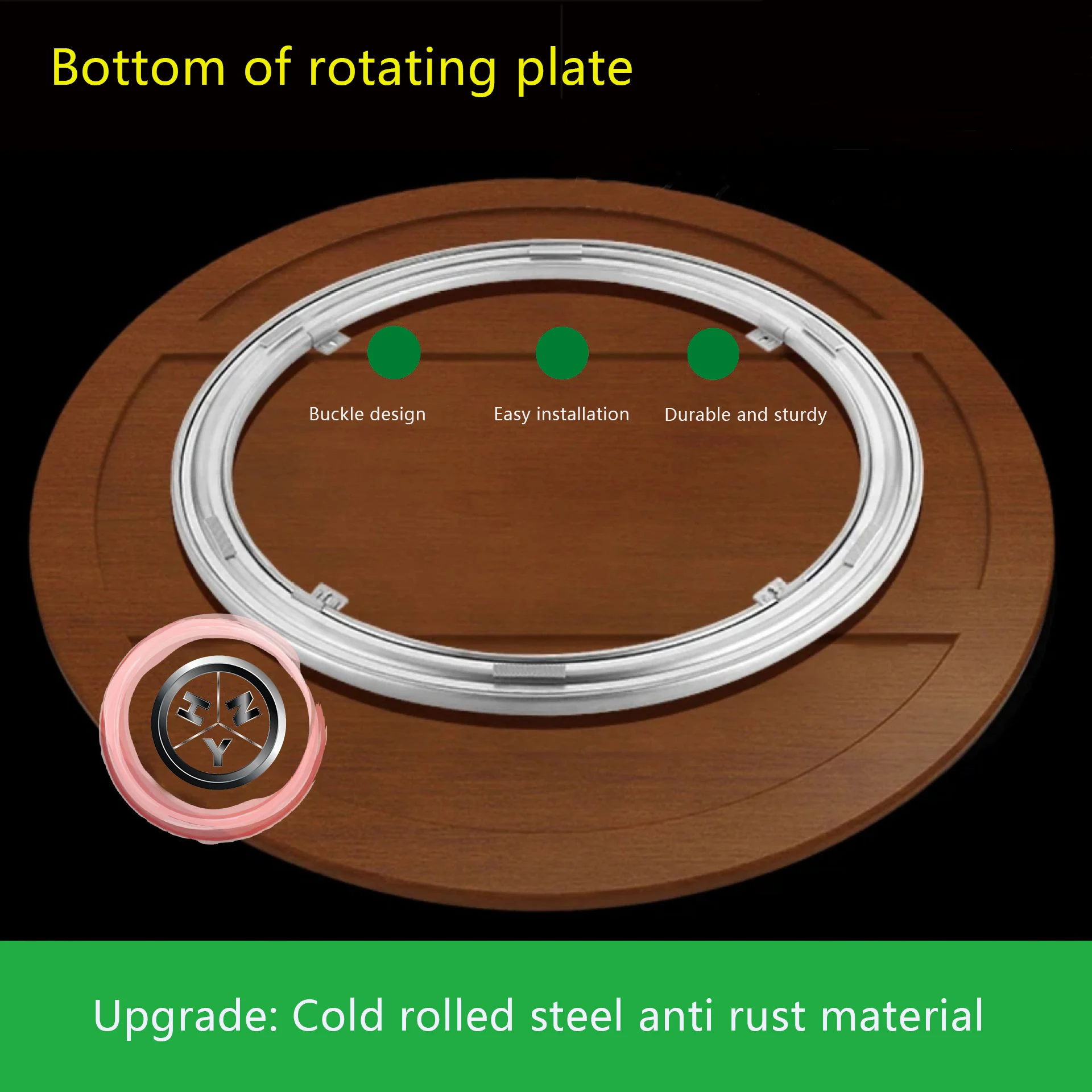 lazy susan dining turntable Iron rotating ring for dinning table Bearing Round Swivel Plate Heavy Duty rotary table