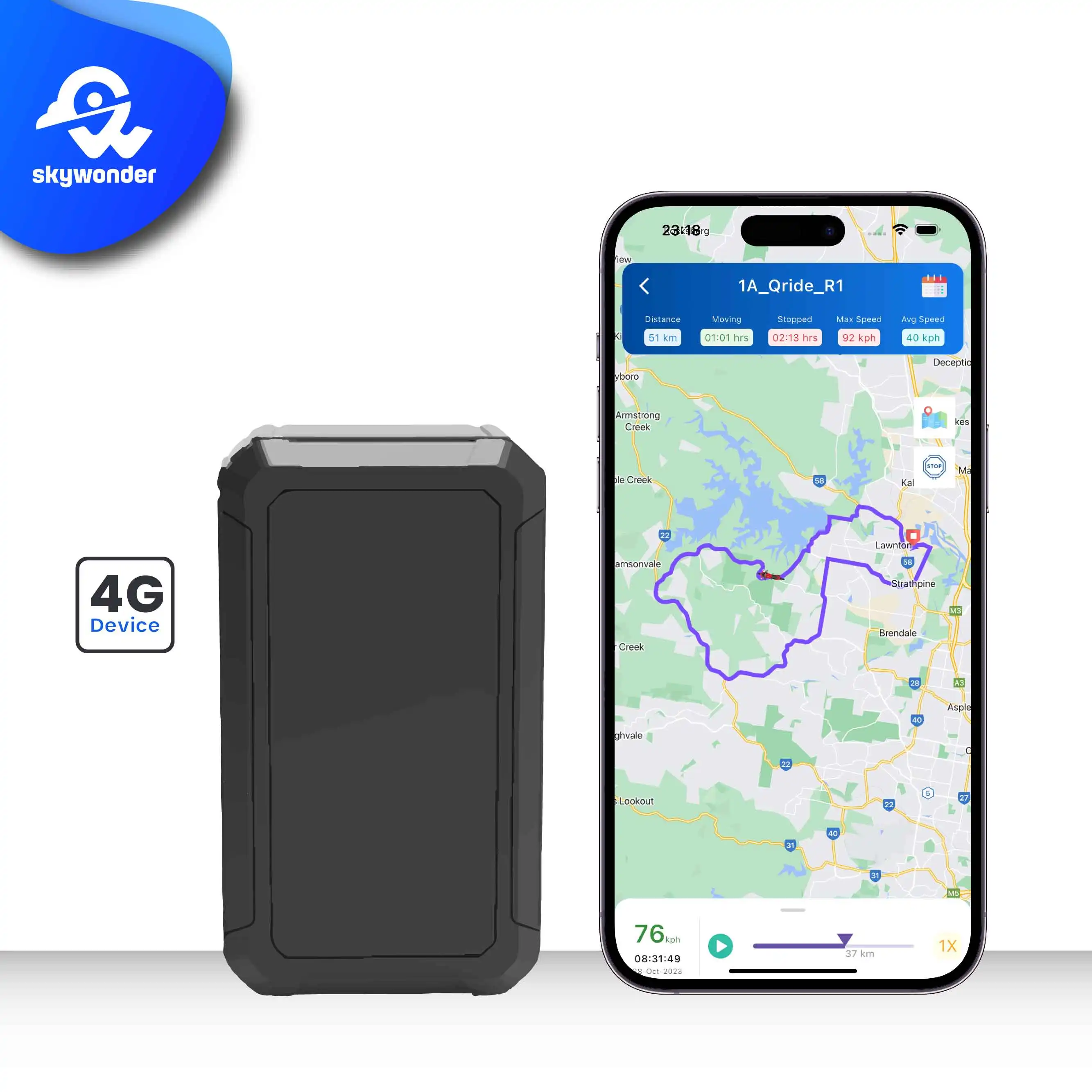 4G LTE CAT-1 портативный длительное время ожидания Противоугонный Беспроводной GPS трекер с перезаряжаемой батареей и сильным магнитным