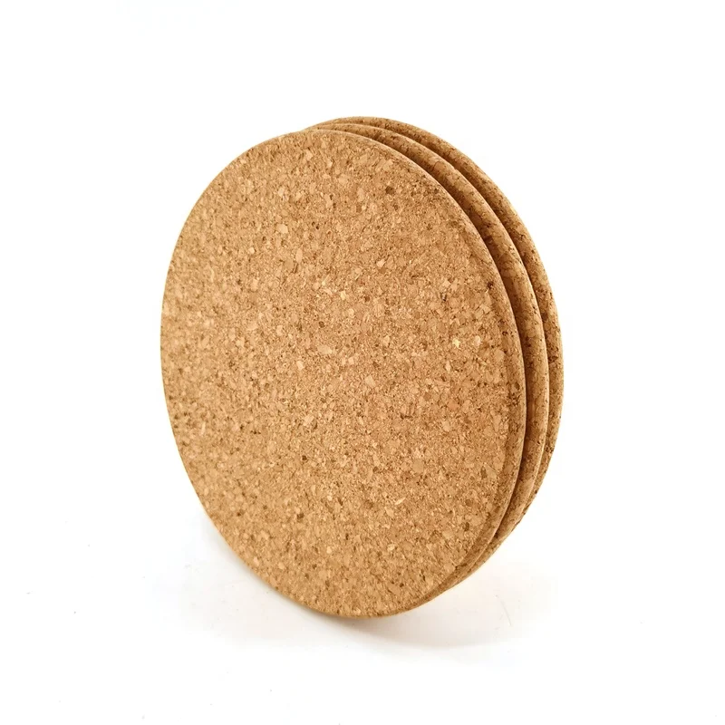 3pcs Round Cork Hot Pot Stand Pot Pad Table Mat 3PCS/SET